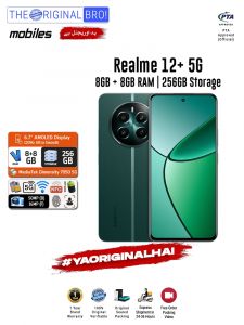 Realme 12 Plus 5G - 8GB RAM - 256GB Storage - Easy Monthly Installments - PTA Approved - 1 Year Official Warranty - The Original Bro Mobiles - TOB70